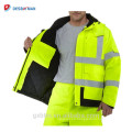 Chaqueta reflectante de seguridad de alta visibilidad impermeable con edredón y cinta Scotchlite de 3M